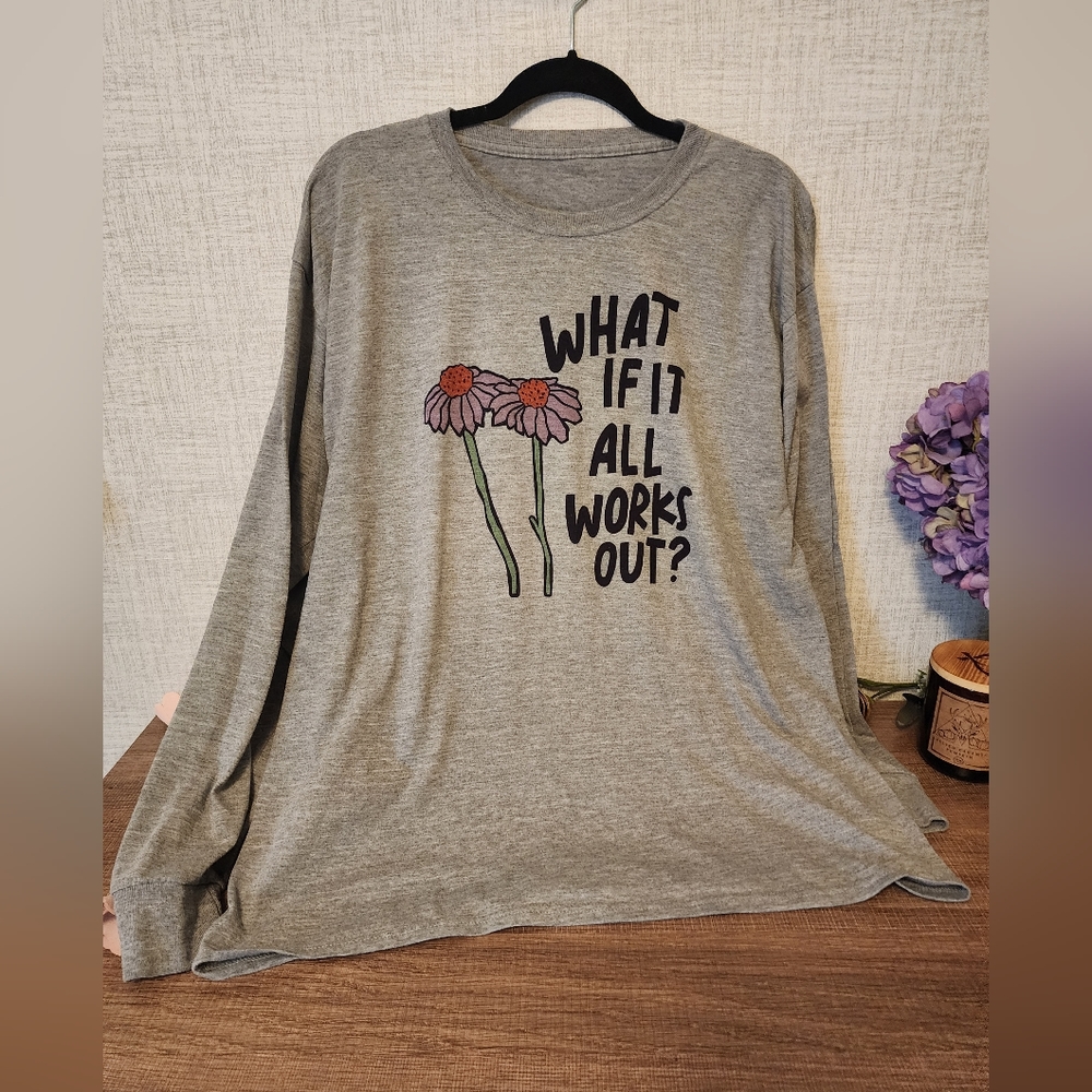 Long sleeve grey shirt